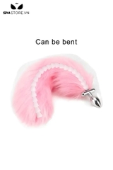 SMT3404 - Đuôi cáo cosplay có đèn led phát sáng dài 38cm với butt plug inox
