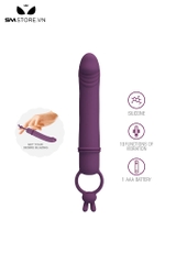 SMT3602 - Máy rung 2 đầu dương vật và tai thỏ Pretty Love dài 155mm