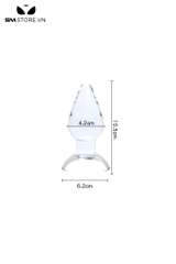 SMT3761 - Đồ chơi hậu môn trơn có đế dính tường dài 10.5, 14 và 18cm