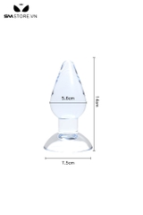 SMT3761 - Đồ chơi hậu môn trơn có đế dính tường dài 10.5, 14 và 18cm