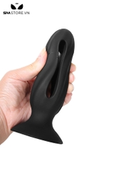 SMT3821 - Đồ chơi hậu môn butt plug rỗng trong đế dính tường có 3 size