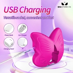 SMT4123 - Kẹp núm vú rung ngụy trang cánh bướm điều khiển qua APP