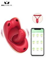 SMT4124 - Quần lót rung với lưỡi liếm có gai điều khiển qua APP