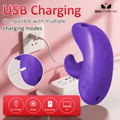 SMT4124 - Quần lót rung với lưỡi liếm có gai điều khiển qua APP