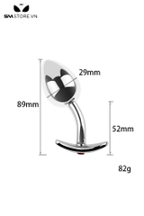 SMT4265 - Đồ chơi hậu môn inox không gỉ dáng uốn cong có thể tháo rời