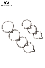 SMT4578 - Vòng đeo cu inox không gỉ thiết kế mỏ đại bàng mix móc nhỏ