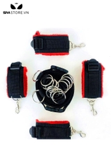 SMT4795 - Bộ dây đai trói giường bằng vải nylon mix nhiều vòng nối