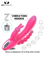 SMT5101 - Máy rung tai thỏ 2 đầu mix nhánh anal beads có 10 tần số