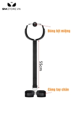 SMT634 - Kẹp núm vú & ballgag liền còng tay cố định tư thế