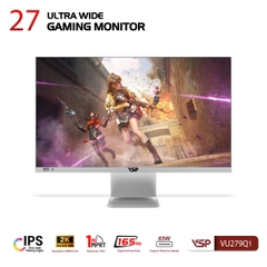 Màn hình VSP UltraWide - 2K - IPS - VU279Q1 - 165Hz - 1ms - FreeSync - Trắng