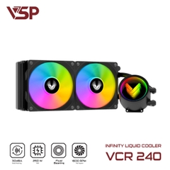 Tản nhiệt nước VSP Infinity Liquid Cooler VCR-240 Đen