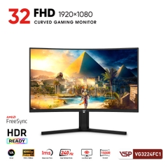 Màn hình cong Gaming VSP VG3224FC1 (32inch / FHD / VA / 240Hz / 1ms / R1500 / Adaptive-Sync)