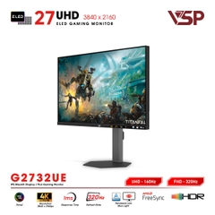 Màn hình VSP Vision Plus G2732UE (27inch / IPS / 10bit / 4K160Hz - FHD320Hz / 1ms / FreeSync)