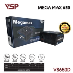 Bộ nguồn máy tính VSP Megamax VS650D ATX - 650W