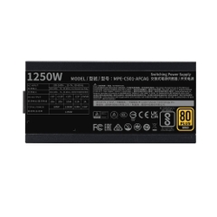 Nguồn máy tính Cooler Master MWE Gold V2, FM 1250W ATX3.1 A/EU Cable (80 Plus Gold/ Full-Modular/ ATX/ Đen)