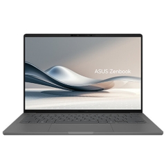 Laptop Asus Zenbook 14 UX3407QA-QD347WS (Snapdragon X X1 26 100/ 16GB/ 512GB SSD/ 14 inch WUXGA/ Win 11/ Office/ Xám/ Vỏ nhôm)