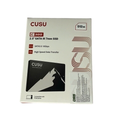 Ổ cứng SSD CUSU 512GB C300 2.5 SATAIII 3D NAND (Đọc 520 MB/s - Ghi 450 MB/s)