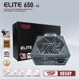 Nguồn Máy Tính Công Suất Thực VSP Elite Active PFC V650P - V2 - 650W - Chuẩn ATX