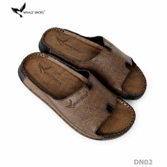 Dép nam Whale Shoes Quai Ngang Bản Khoét, Êm Chân, Đế Chống Trơn Trượt - DN02