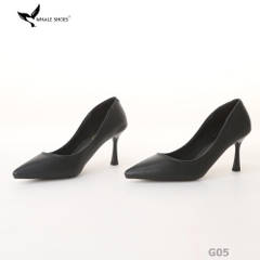 Giày cao gót nữ Whale Shoes 7cm mũi nhọn, da mờ, đế chống trơn trượt-G05