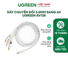Dây chuyển đổi 3.5mm sang AV màu đen UGREEN AV138