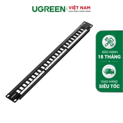 Thanh Patch Panel Utp Ethernet Cat5E và Cat6 24 cổng kim loại UGREEN NW154 80445 - Áp dụng cho tủ 19U