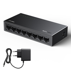 Bộ chia mạng gigabit 8 cổng (35499EU),dùng chia mạng nội bộ, không có mã hoá và không có chức năng thu phát sóng vỏ nhôm