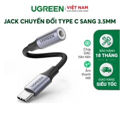 Cáp chuyển đổi Type C ra 3.5mm 0.1M AV161