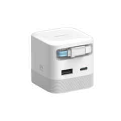 Củ Sạc GaN CUKTECH CP6 Kèm Cáp C Rút Gọn | Công Suất Sạc MAX 67W | Cổng Sạc 2C1A AD653W