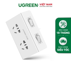 Ô cắm điện ốp tường 2 cổng sạc USB; MAX 2500W