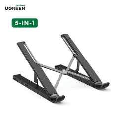 Giá đỡ laptop tích hợp HUB đa năng 5 trong 1 UGREEN 80551 - Chia các cổng Type-C, HDMI, TF / SD, 2*USB 3.0