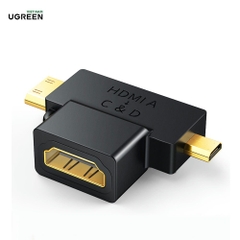 Đầu chuyển HDMI to Mini HDMI và Micro HDMI UGREEN HD129 1 đ