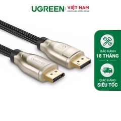 Dây DisplayPort 1.2 UGREEN DP107 - Hỗ trợ 3D 4Kx2K@60Hz - 2m-đen