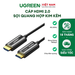 Cáp HDMI 2.0 sợi quang dài từ 10-100M UGREEN HD132 - Hãng phân phối chính thức