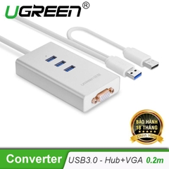 Bộ chuyển đổi USB 3.0 sang VGA và hub 3 cổng USB 3.0 40256 - Hãng phân phối chính thức