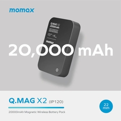 Sạc Dự Phòng 20.000mAh Không Dây Q.Mag X2 IP133