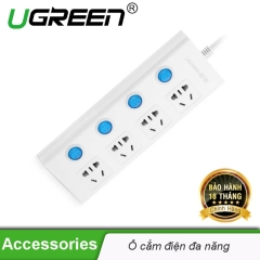 Ô cắm điện đa năng 4 cổng + Công tắc; MAX 2500W