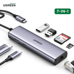 Hub chuyển đổi Type C 7 in 1 4K30Hz CM512