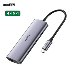 Hub Type C cho MacBook/ Laptop các thiết bị máy tính điện thoại hỗ trợ USB type C truyền âm thanh hình ảnh UGREEN - 60718