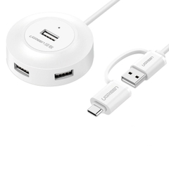 4 ports USB 2.0 Hub with Type C Adapter