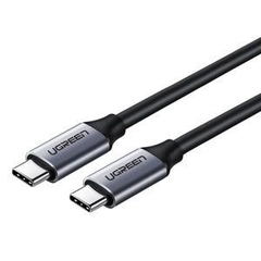 Cáp USB type C hỗ trợ sạc nhanh 2M 60W màu đen PD bọc nilon chắc chắn Ugreen US161 50450