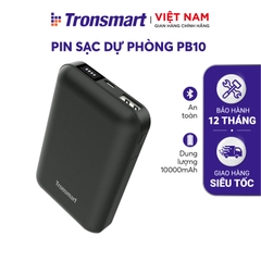 Pin sạc dự phòng 10000mAh hỗ trợ sạc nhanh có báo pin nhiều màu sắc Tronsmart PB10 - Hàng phân phối chính hãng - Bảo hành 12 tháng