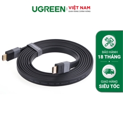 Cáp HDMI dẹt 1.4 THUẦN ĐỒNG dài 1.5-10M UGREEN HD120 - Hãng phân phối chính thức