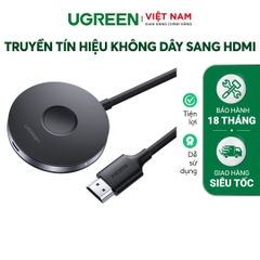 Bộ truyền tín hiệu hình ảnh không dây UGREEN CM242 sang HDMI cho TV / Máy chiếu - Hỗ trợ Wifi 5Ghz hình ảnh lên đến 4K tương thích iPhone / Android