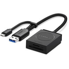 Đầu đọc thẻ USB 3.0 Card Reader Hỗ trợ thẻ TF và SD dài 15CM UGREEN CR127 20250 - 20203 - 2-in-1