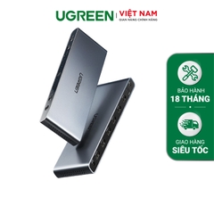 Bộ chuyển mạch HDMI UGREEN CM288 - Chuyển mạch HDMI 2.0 4 vào 2 ra - Độ phân giải 4K@60HZ HDR, tốc độ truyển 18Gbps - Hàng phân phối chính hãng - Bảo hành 18 tháng 1 đổi 1