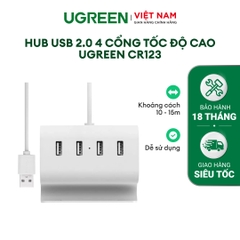 Hub USB 2.0 4 cổng tốc độ cao UGREEN CR106 CR123 - Hàng phân phối chính hãng - Bảo hành 18 tháng