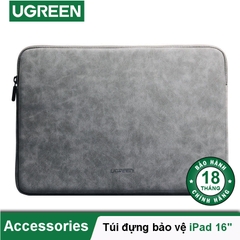Túi đựng iPad UGREEN LP187 - 3 lớp bảo vệ chống shock, va đập - Bề mặt da lộn chống thấm nước - Hàng phân phối chính hãng