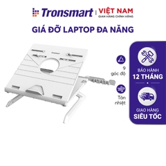 [Citibank giảm 100K đơn 500K]Giá đỡ đa năng cho laptops, notebooks, tablets 10-17 inches có thể điều chỉnh 9 cấp độ, kèm giá đỡ điện thoại, khay lưu trữ cáp Tronsmart D07 - Hàng phân phối chính hãng - Bảo hành 12 tháng