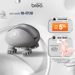 Máy massage đầu, model Scalp mini pro, nhãn hiệu Breo, chức năng ấn, xoa, chạy pin 3.7V 1150mAh, điện áp 5V-1A